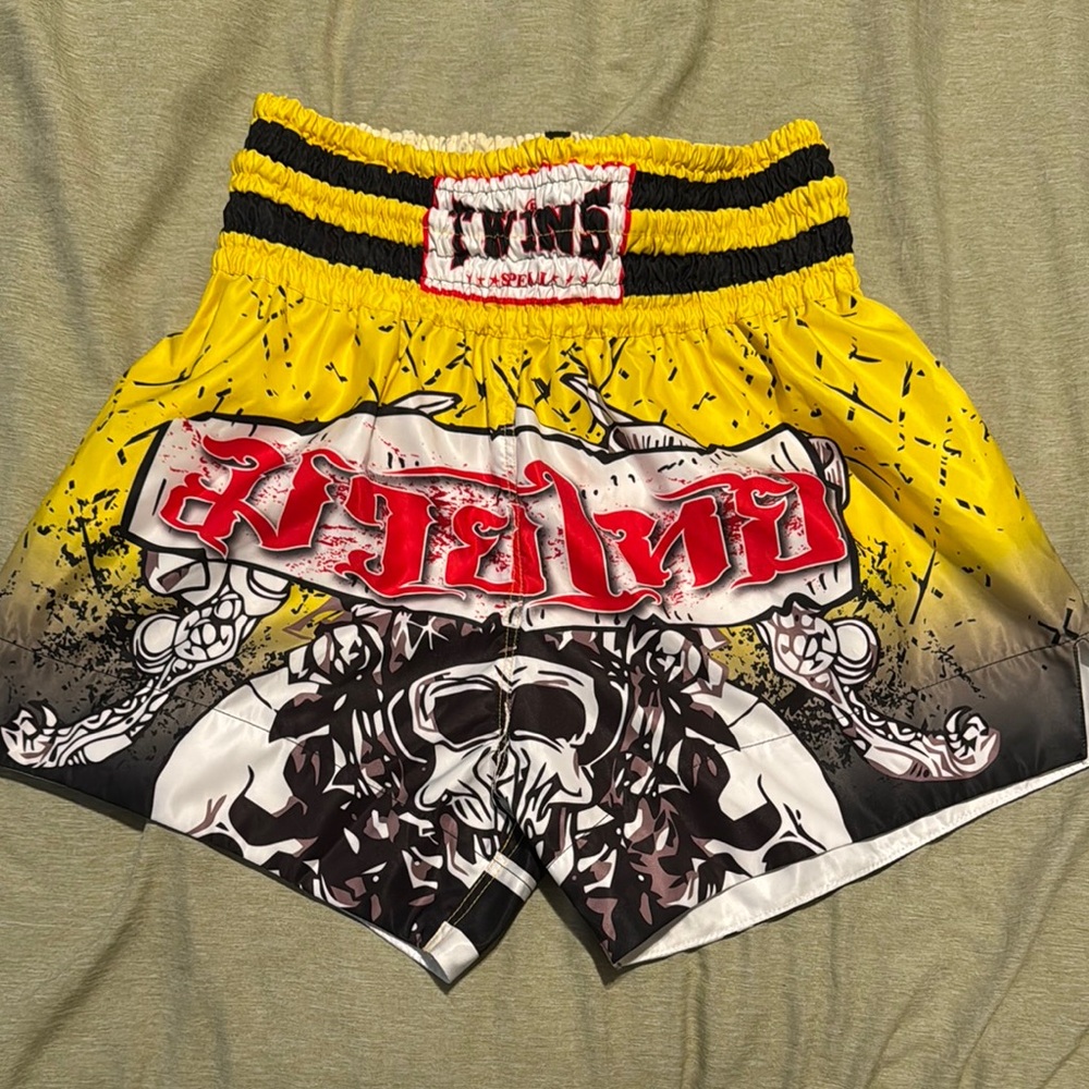 Twins Special Yellow Muay Thai Shorts